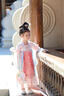萌乎古月家.桃桃露 漢服女童2025春秋款兒童高端仙氣公主連衣裙公主裙 粉色 130 曬單實(shí)拍圖