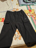 駱駝（CAMEL）加絨工裝褲男女戶(hù)外防潑水直筒運動(dòng)褲子 J35CA6L6027 幻影黑 XXXL 曬單實(shí)拍圖