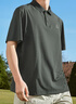 361°運動(dòng)短袖polo衫2025夏季透氣新款寬松休閑速干衣翻領(lǐng)短袖男裝 海貍灰 L 曬單實(shí)拍圖