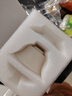 鈺銓龍門(mén) 白瓷薄胎懸停蓋碗 德化羊脂玉瓷小號馬蹄三才蓋碗上釉陶瓷泡茶碗 薄胎馬蹄蓋碗+馬蹄杯*2 曬單實(shí)拍圖