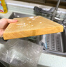 陳州銀杏木寶寶輔食板白果實(shí)木菜板水果板迷你砧板家用宿舍切菜板案板 原木色 方形輔食板30*20*2cm 曬單實(shí)拍圖