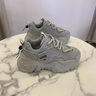森馬女鞋2026新款春季透氣防滑運動(dòng)百搭女士厚底增高顯瘦小白老爹潮鞋 灰色 42 曬單實(shí)拍圖