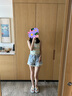 UR2025秋季新款女裝休閑撞色花邊毛須裝飾牛仔短褲UYY850192 曬單實拍圖