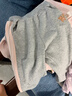 戴維貝拉（DAVE＆BELLA）女童褲子2025秋裝新款洋氣兒童束腳褲女寶寶休閑運動(dòng)褲小童長(cháng)褲 灰色【現貨】 100 cm（建議身高90-100cm） 曬單實(shí)拍圖