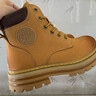 賽諾楓馬丁靴男款高幫大黃靴2025年新款情侶真皮加絨雪地靴英倫風(fēng)男靴子 黃棕【精選牛皮】 原版品質(zhì) 42 曬單實(shí)拍圖
