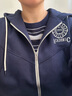 森馬（Semir）[商場(chǎng)同款]外套女連帽刺繡學(xué)院風(fēng)2025春寬松質(zhì)感夾克101125108002 曬單實(shí)拍圖