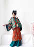 謎阿凰四時(shí)吉祥晉制漢服原創(chuàng  )改良魏晉風(fēng)日常通勤國風(fēng)長(cháng)衫女裝秋冬 四時(shí)吉祥褶衣（15天） L 曬單實(shí)拍圖