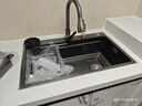 JOMOW廚房水槽大單槽一體304不銹鋼5.0加厚洗碗池多功能臺上中下洗菜盆 75*46【5mm加厚】加大集渣網(wǎng) 槍灰色【安裝尺寸咨詢(xún)客服】 曬單實(shí)拍圖