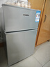HYUNDAI（韓國現代） 小冰箱 冰箱小型雙開(kāi)門(mén) 迷你雙門(mén)家用宿舍租房冷藏冷凍電冰箱節能省電 58L銀【店鋪銷(xiāo)冠+租房必備】 曬單實(shí)拍圖