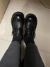 百麗（Belle）張凌赫推薦黑巧樂福鞋女2025秋新商場款牛皮厚底jk鞋E1Z1DCM5預售 黑色 37 曬單實拍圖