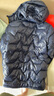 哈吉斯（HAZZYS）品牌童裝男女童羽絨服冬新品高拉鏈簡(jiǎn)約保暖連帽輕薄羽絨服 藏藍(lán) 165 曬單實(shí)拍圖