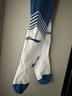 李寧（LI-NING）足球襪兒童中長(cháng)筒防滑襪過(guò)膝專(zhuān)業(yè)男足球護腿板運動(dòng)長(cháng)襪子晶藍色-S 曬單實(shí)拍圖