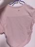 lululemon丨All It Takes女士運動(dòng) T恤 *羅紋Nulu? LW3GV0S 朦朧粉 M /8 曬單實(shí)拍圖