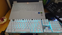 狼蛛（AULA）F2088Air無(wú)線(xiàn)藍牙三模機械鍵盤(pán)鼠標套裝全鍵熱插拔游戲電競專(zhuān)用旋鈕背光電腦鍵盤(pán)鼠標耳機三件套 白色【四件套】鍵盤(pán)鼠標耳機桌墊 青軸 曬單實(shí)拍圖
