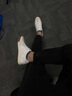 皓頓（HAUT TON）德訓鞋男頭層牛皮小白鞋男士復古阿甘鞋白色板鞋運動(dòng)休閑皮鞋 白色 41 適合運動(dòng)鞋42碼 曬單實(shí)拍圖