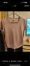 森馬（Semir）短袖t恤女短款修身圓領(lǐng)內搭25夏涼感收腰V領(lǐng)上衣辣妹109325100006 曬單實(shí)拍圖