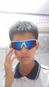 OSKV跑步騎行眼鏡戶(hù)外運動(dòng)專(zhuān)業(yè)護目眼鏡男女防風(fēng)墨鏡馬拉松眼鏡太陽(yáng)鏡 白框藍水銀 曬單實(shí)拍圖