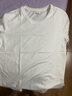 優(yōu)衣庫女裝SUPIMA COTTON圓領(lǐng)T恤短袖打底內搭新款474408 00 白色 M /160/84A 曬單實(shí)拍圖