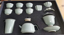 石茗堂汝窯功夫茶具套裝整套開(kāi)片可養家用辦公輕奢高檔泡茶壺蓋碗送禮 14頭汝窯茶具套裝/靜謐青瓷組 曬單實(shí)拍圖