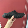 卡賓洞洞鞋男夏季新款3D打印套腳拖鞋百搭外穿涼拖鞋男輕便防滑沙灘鞋 黑色 41 曬單實(shí)拍圖