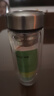 NUOTIAN帶蓋玻璃杯便攜小水晶透明男女單雙層定制加厚大容量純水晶水晶杯 升級款水晶平面蓋加厚款 單層水晶蓋不帶網(wǎng)350ml66*160高 曬單實(shí)拍圖