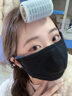 京悠雨德國雙層加絨護眼角保暖口罩高顏值女秋冬季防寒防風(fēng)騎行防曬 雙面絨【隕石黑】開(kāi)口設計透氣防霧0濕感 均碼 曬單實(shí)拍圖