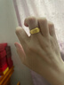 周六福（ZLF）新年禮物  黃金男士戒指足金999活口福字男戒 計價(jià) 12號-5.53g 曬單實(shí)拍圖