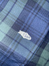 馬登工裝美式復古藍綠色格子襯衫長(cháng)袖純棉肌理感薄款襯衣外套男秋 藍綠格 L 曬單實(shí)拍圖