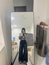 魯雅爾高腰復(fù)古闊腿牛仔褲女秋季新款大碼胖mm百搭顯瘦寬松垂感微喇褲子 復(fù)古藍(lán) L 曬單實拍圖