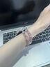 KZD適用華為手表表帶watch4pro新款gt5pro夏季gt4串珠watch4高級感g(shù)t5女款watch3pro智能gt2彈力表鏈 貓眼丁香紫鏈僅表帶 華為GT4/GT5 【41mm表盤(pán)】 曬單實(shí)拍圖