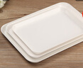 KORDCO 大可餐具密胺托盤(pán)酒店托盤(pán)茶盤(pán)家用放水杯托盤(pán)長(cháng)方形蛋糕面包盤(pán)仿瓷白色托盤(pán)餐盤(pán) 白色長(cháng)方形托盤(pán) 長(cháng)35cm*寬25cm*高2.5cm 曬單實(shí)拍圖