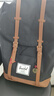 Herschel Retreat 赫行 19L大號雙肩包 黑色/棕褐色/橡膠帶 曬單實拍圖