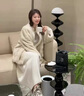 雅格羅伊水貂絨外套女2023新款 真貂小個(gè)子新款冬時(shí)尚天鵝絨整貂貂皮 珍珠色  XL 曬單實(shí)拍圖
