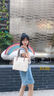 CinvaiKrose上課托特包女包2025新款大容量通勤單肩包包手提包生日禮物送女友 菱格米白【送女友老婆女生禮物走心實(shí)用】 曬單實(shí)拍圖