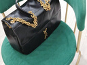 法國正品2025新款女生生日禮物小號金標鏈條包經(jīng)典款斜挎包腋下包 黑色大號 曬單實(shí)拍圖