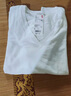 優(yōu)衣庫女裝竹節(jié)紗V領T恤/短袖棉白T上衣打底內搭春夏新款483576 00 白色 L /160/88A 曬單實拍圖