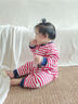 巴帝巴帝【孕媽有禮】純棉嬰幼兒童連體衣爬服哈衣睡衣 紅色90cm 曬單實(shí)拍圖