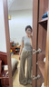 燦圖美式高街窄版微喇牛仔褲女春秋季新款小個(gè)子高腰辣妹修身顯瘦長(zhǎng)褲 卡其色 L 曬單實(shí)拍圖