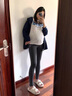 ARTFULMOM英國孕婦打底褲春秋外穿2025新款不勒肚子瑜伽鯊魚褲托腹褲孕婦裝 巖灰 L 曬單實(shí)拍圖