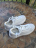 NINE WEST/玖熙厚底增高小白鞋女餅干底休閑鞋 NR510804CK 白色40 曬單實(shí)拍圖