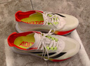adidas ADIZERO BOSTON 12超輕緩震回彈馬拉松玻纖柱跑鞋阿迪達斯 象牙白/黑色/橙紅   41 曬單實(shí)拍圖