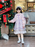 安妮優(yōu)兒（Anneyol）女童冬裝連衣裙2025新款冬季加絨洛麗塔公主裙女孩童裝春秋款裙子 粉色加絨 140 曬單實(shí)拍圖
