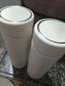 名創(chuàng  )優(yōu)品（MINISO）保溫杯大容量女士高顏值316L不銹鋼男款便攜泡茶學(xué)生水杯子雪砂白 曬單實(shí)拍圖