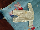 嬰兒夾棉連體衣春季男女寶寶哈衣爬服純棉服棉衣服秋冬裝加厚套裝 彩虹藍色 40克棉 （適合18-23度） 73cm 14-17斤 曬單實(shí)拍圖