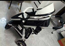 紐貝耳newber嬰兒車(chē) 嬰兒推車(chē) 嬰兒車(chē)0-3歲用折疊可坐可躺帶減震 可換向 黑白 防風(fēng)保暖罩+防蚊罩+護脊板 曬單實(shí)拍圖