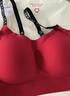 維多利亞的秘密 田曦薇同款 雙尺碼果凍條小背心無(wú)鋼圈文胸內褲內衣套裝送禮禮物 唇紅色文胸+內褲 XS /M 曬單實(shí)拍圖