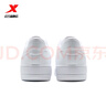 特步（XTEP）【國潮】女鞋板鞋空軍一號夏季鞋子休閑鞋情侶運動(dòng)鞋小白鞋 新白色-男（新版） 42 曬單實(shí)拍圖