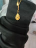 中鑫珠寶喜轉福祿黃金項鏈新中式999足金古法金葫蘆套鏈節日送禮物 5.66g 曬單實(shí)拍圖