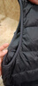 鴨鴨兒童羽絨背心馬甲新短款輕薄男女童秋冬裝中大童裝休閑馬夾GM 黑色 160 曬單實(shí)拍圖