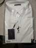 才子（TRIES）商務(wù)休閑長(cháng)袖襯衫純色百搭白襯衣刺繡logo彈力修身職業(yè)職場(chǎng)正裝襯 白色 3XL 42(180/100A) 曬單實(shí)拍圖